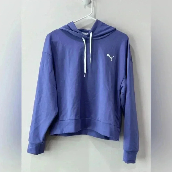 Puma Purple Drawstring Hoodie Size S - Picture 1 of 9